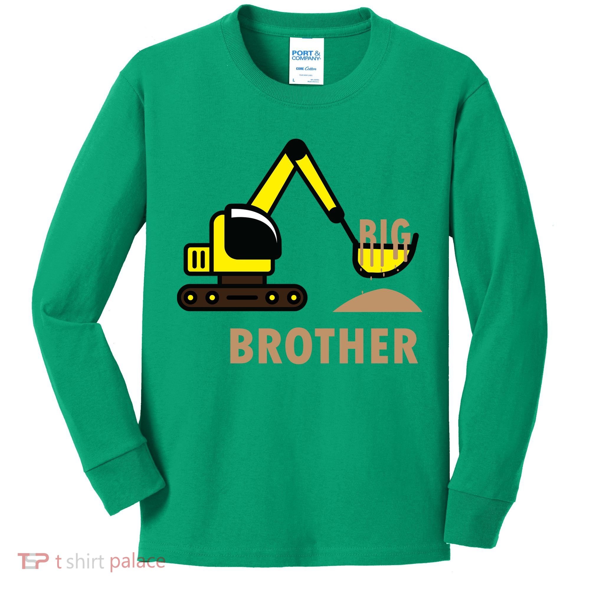Big Brother Tractor Kids Long Sleeve Shirt
