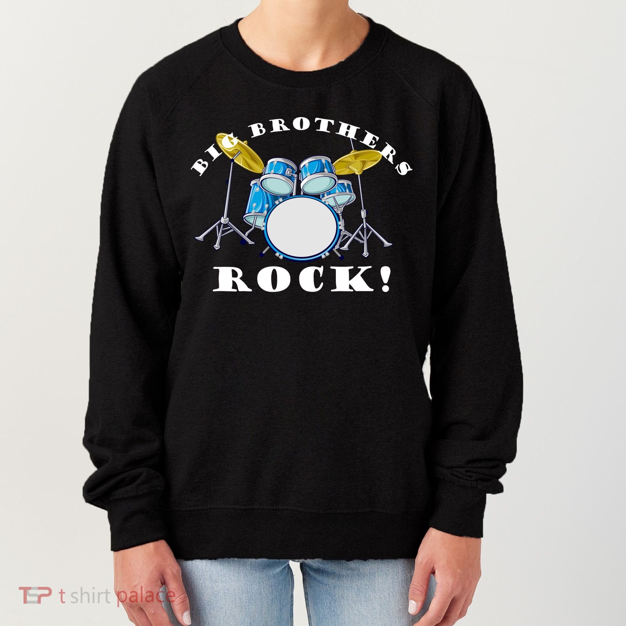 Big Brothers Rock Band Drum Set Women's Sweatshirt