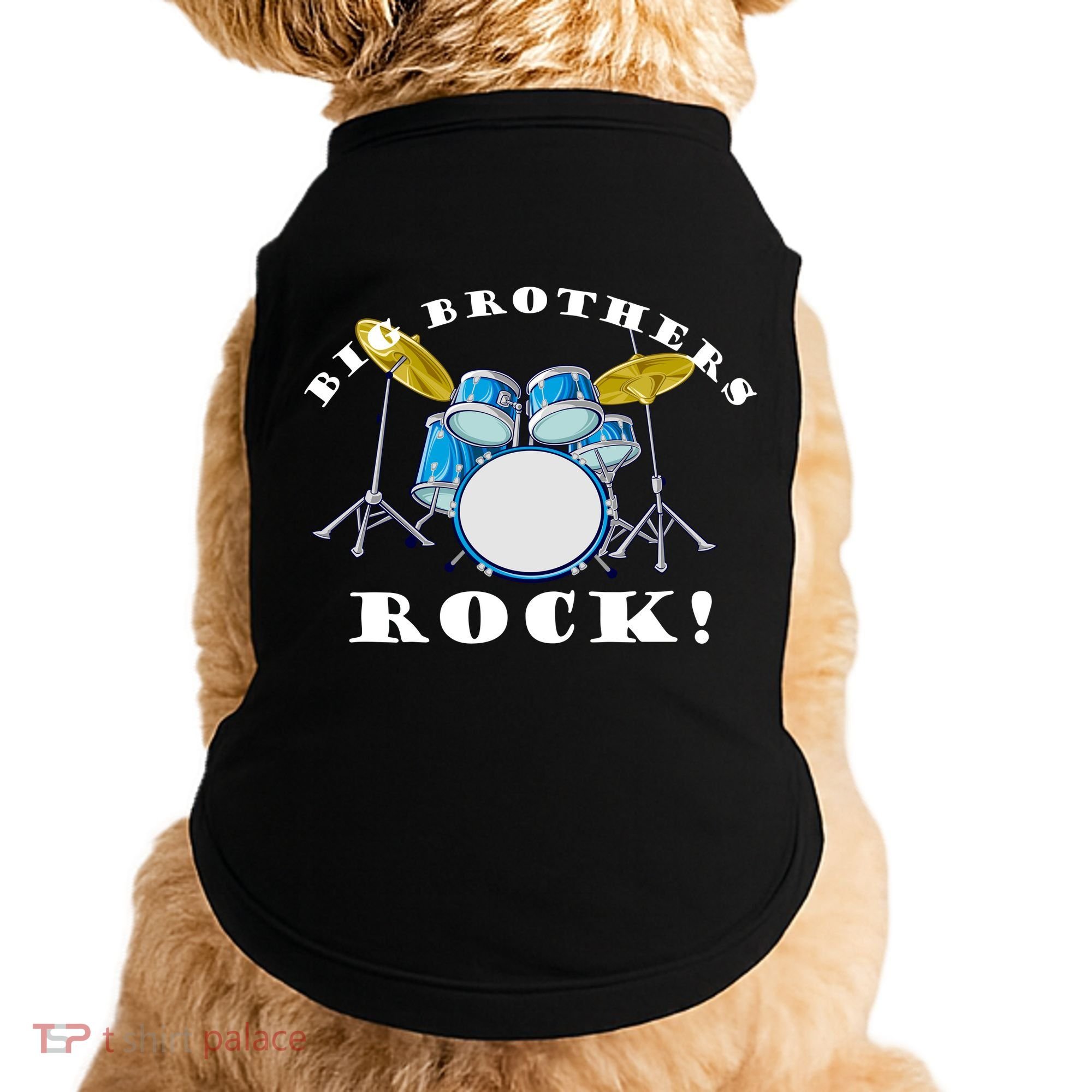 Big Brothers Rock Band Drum Set Doggie Tank