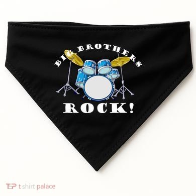 Big Brothers Rock Band Drum Set USA-Made Doggie Bandana