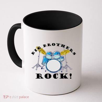 Big Brothers Rock Band Drum Set Coffee Mug