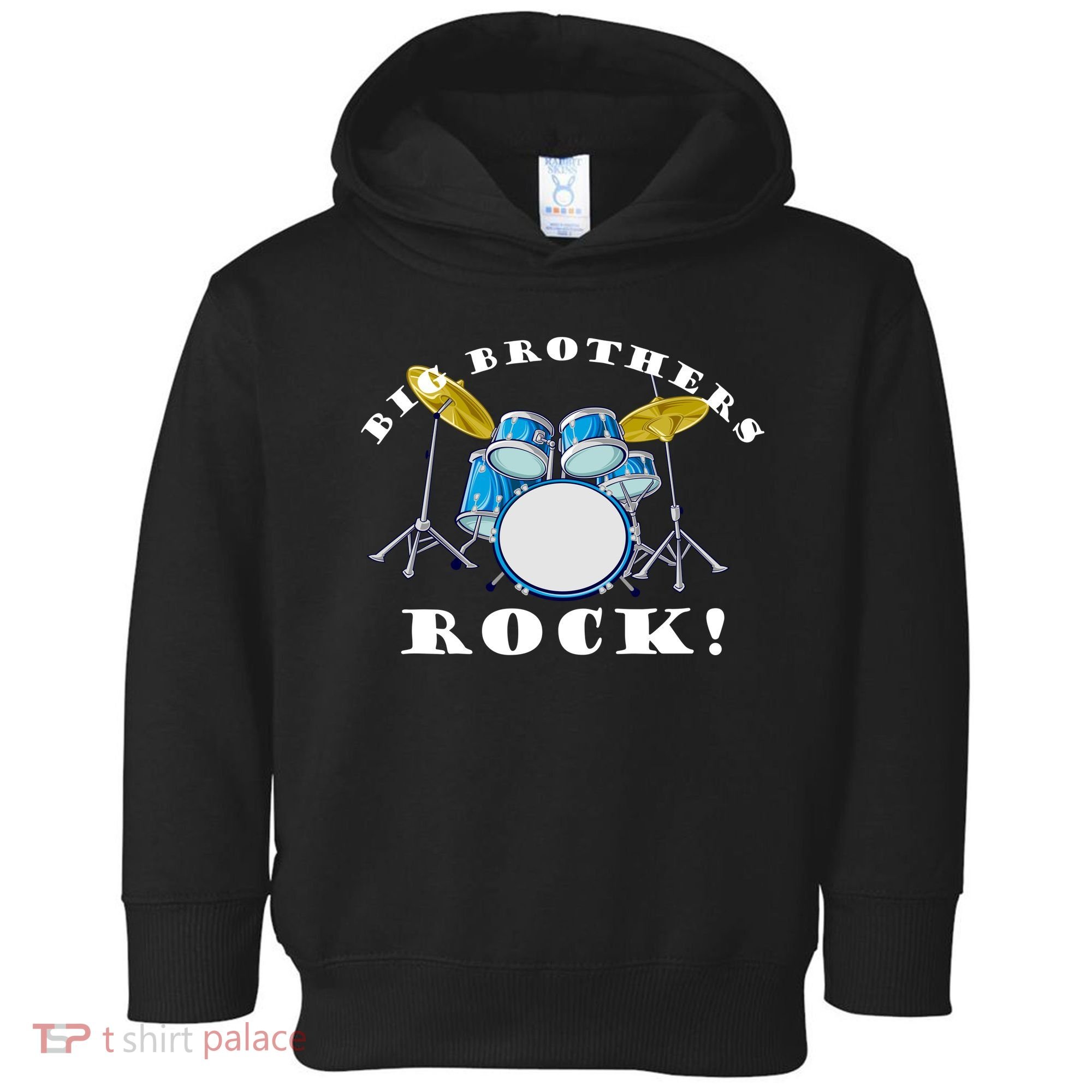 Big Brothers Rock Band Drum Set Toddler Hoodie