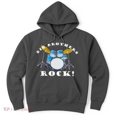 Big Brothers Rock Band Drum Set Hoodie