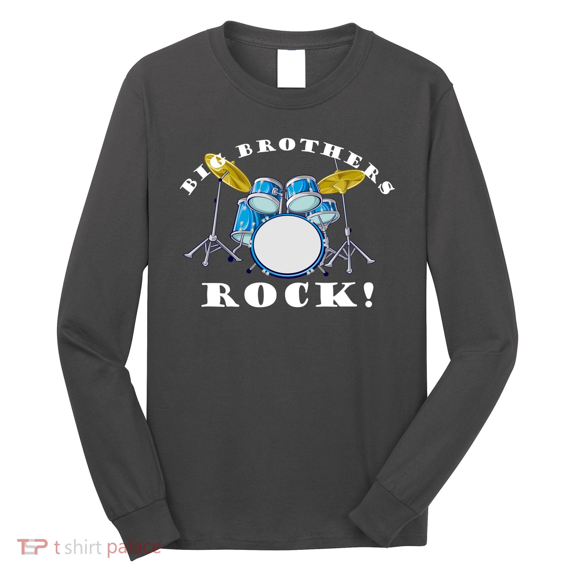Big Brothers Rock Band Drum Set Long Sleeve Shirt
