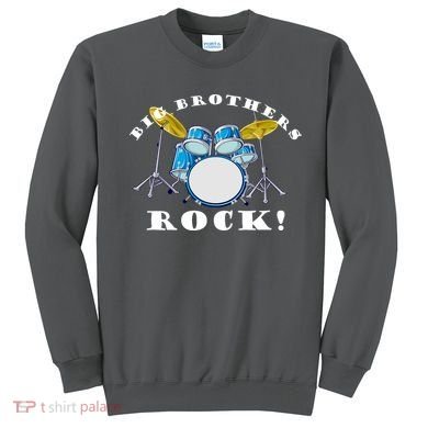 Big Brothers Rock Band Drum Set Sweatshirt
