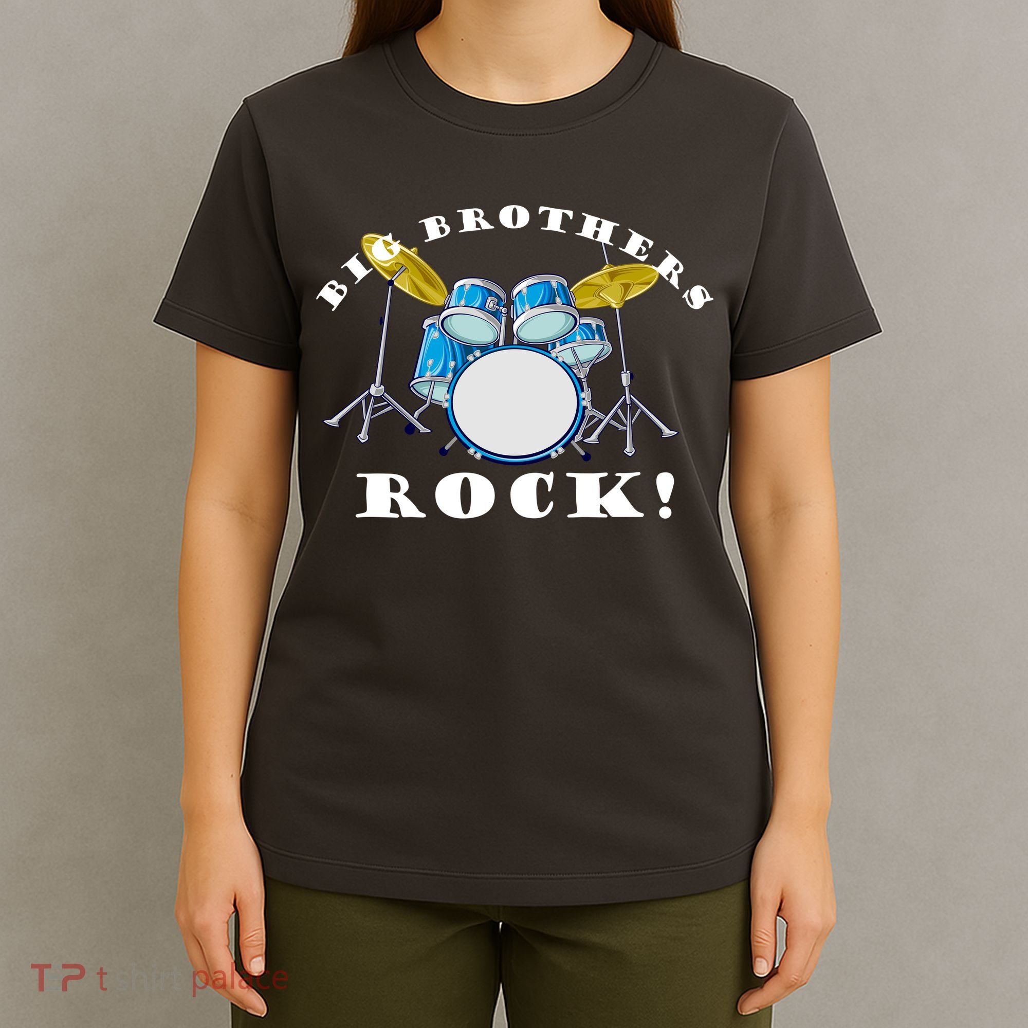 Big Brothers Rock Band Drum Set T-Shirt