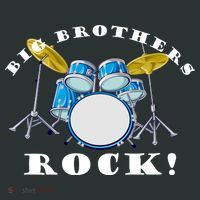 Big Brothers Rock Band Drum Set Button thumb 1