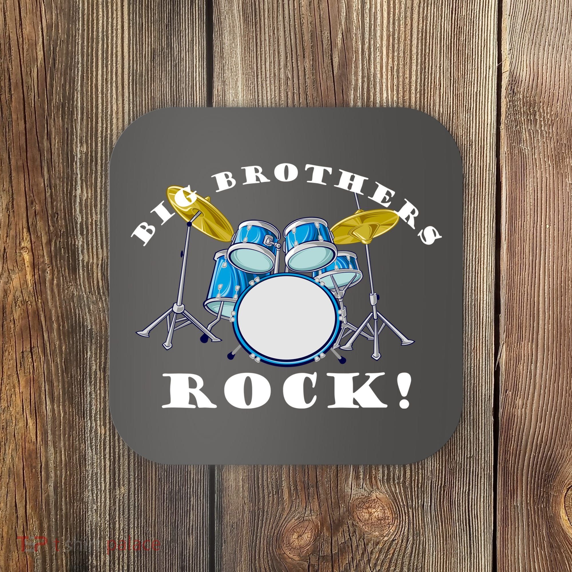 Big Brothers Rock Band Drum Set Coaster