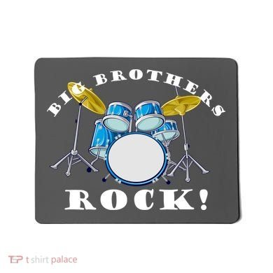 Big Brothers Rock Band Drum Set Mousepad