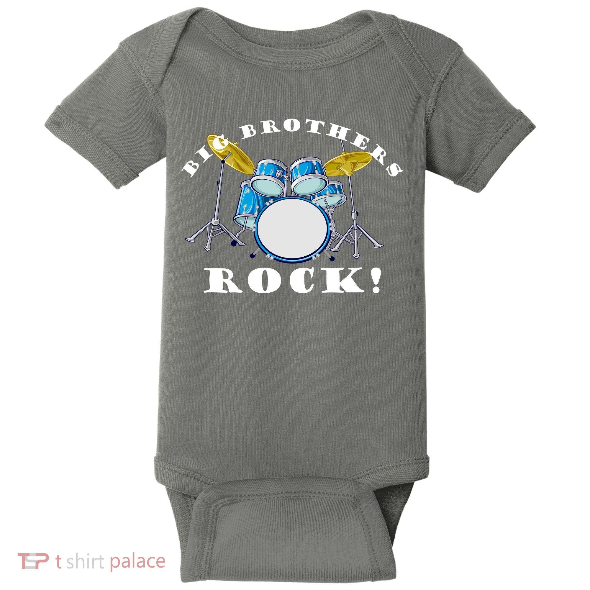Big Brothers Rock Band Drum Set Baby Bodysuit