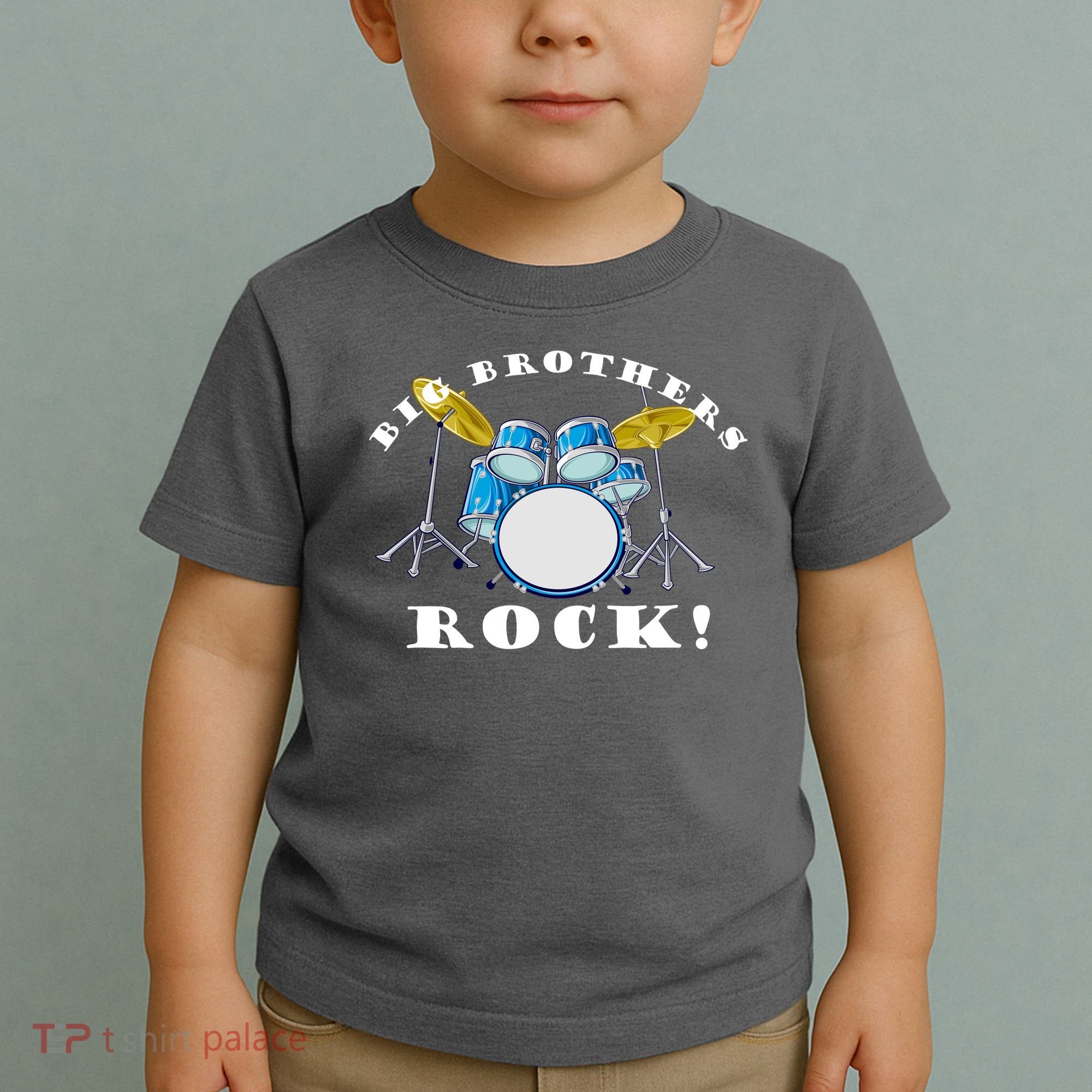 Big Brothers Rock Band Drum Set Toddler T-Shirt