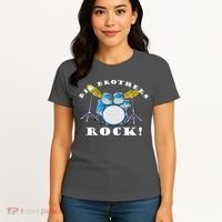 Big Brothers Rock Band Drum Set Women's T-Shirt thumb 4