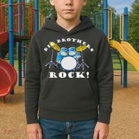 Big Brothers Rock Band Drum Set Kids Hoodie thumb 2