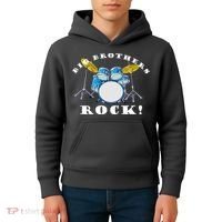 Big Brothers Rock Band Drum Set Kids Hoodie thumb 4