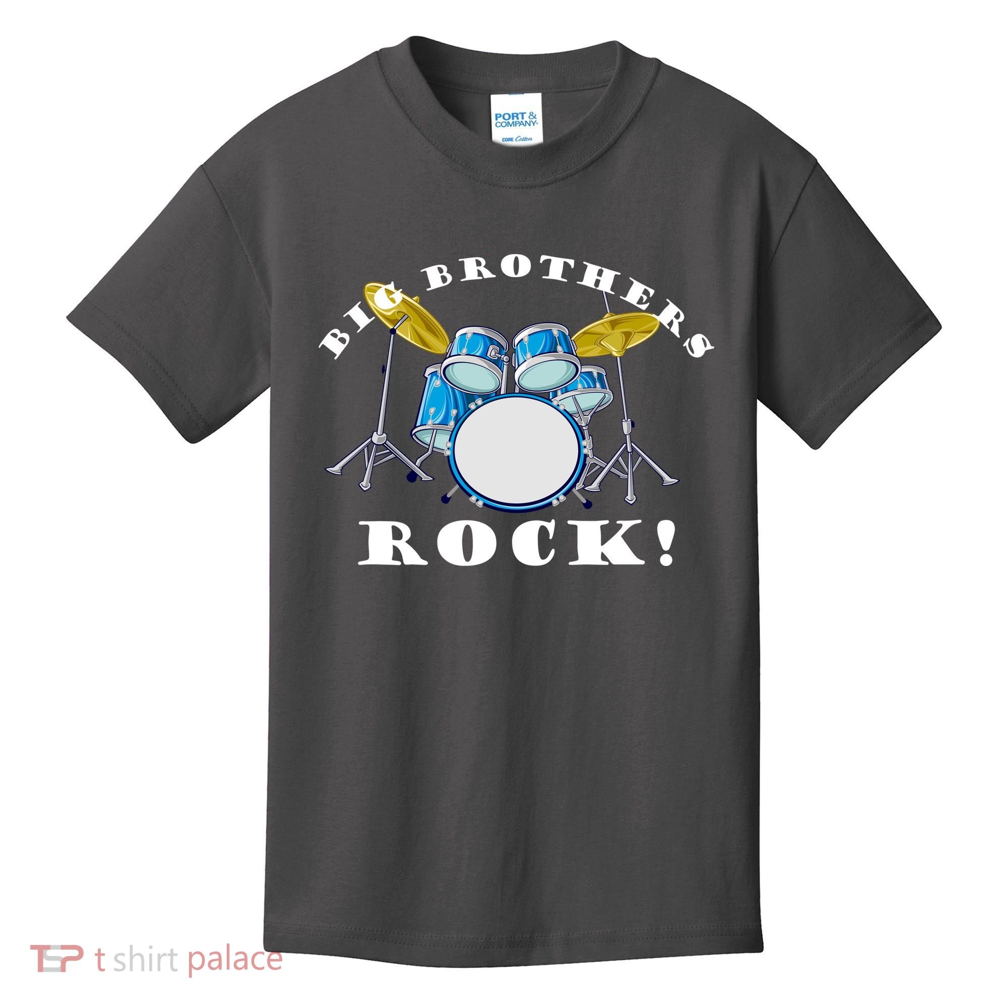 Big Brothers Rock Band Drum Set Kids T-Shirt