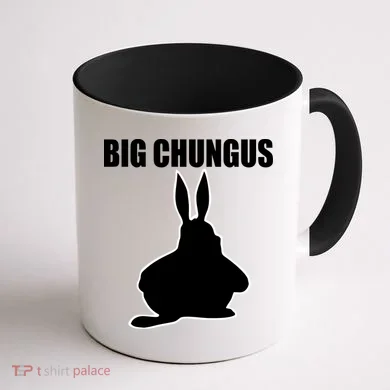 Big Chungus Funny Meme Coffee Mug back