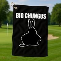 Big Chungus Funny Meme Golf Towel thumb 1