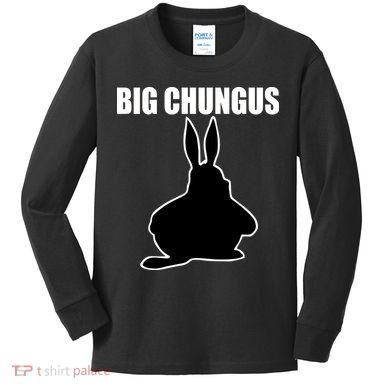 Big Chungus Funny Meme Kids Long Sleeve Shirt