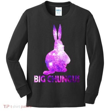 Big Chungus Galaxy Kids Long Sleeve Shirt