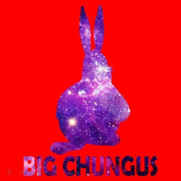 Big Chungus Galaxy Santa Hat