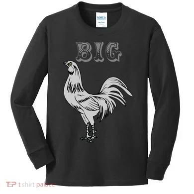 Big Cock Rooster Kids Long Sleeve Shirt