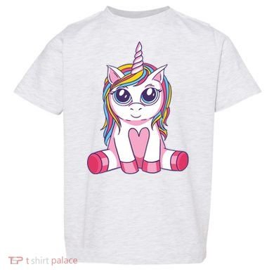 Big Eyed Unicorn Toddler T-Shirt