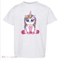 Big Eyed Unicorn Toddler T-Shirt thumb 0