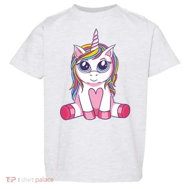 Big Eyed Unicorn Toddler T-Shirt
