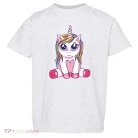 Big Eyed Unicorn Toddler T-Shirt thumb 0