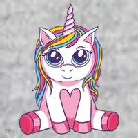 Big Eyed Unicorn Toddler T-Shirt thumb 2