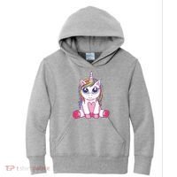 Big Eyed Unicorn Kids Hoodie thumb 0