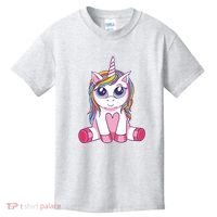 Big Eyed Unicorn Kids T-Shirt thumb 0