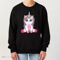Big Eyed Unicorn Women's Sweatshirt thumb 0