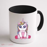 Big Eyed Unicorn Coffee Mug thumb 1