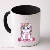 Big Eyed Unicorn Coffee Mug thumb 0
