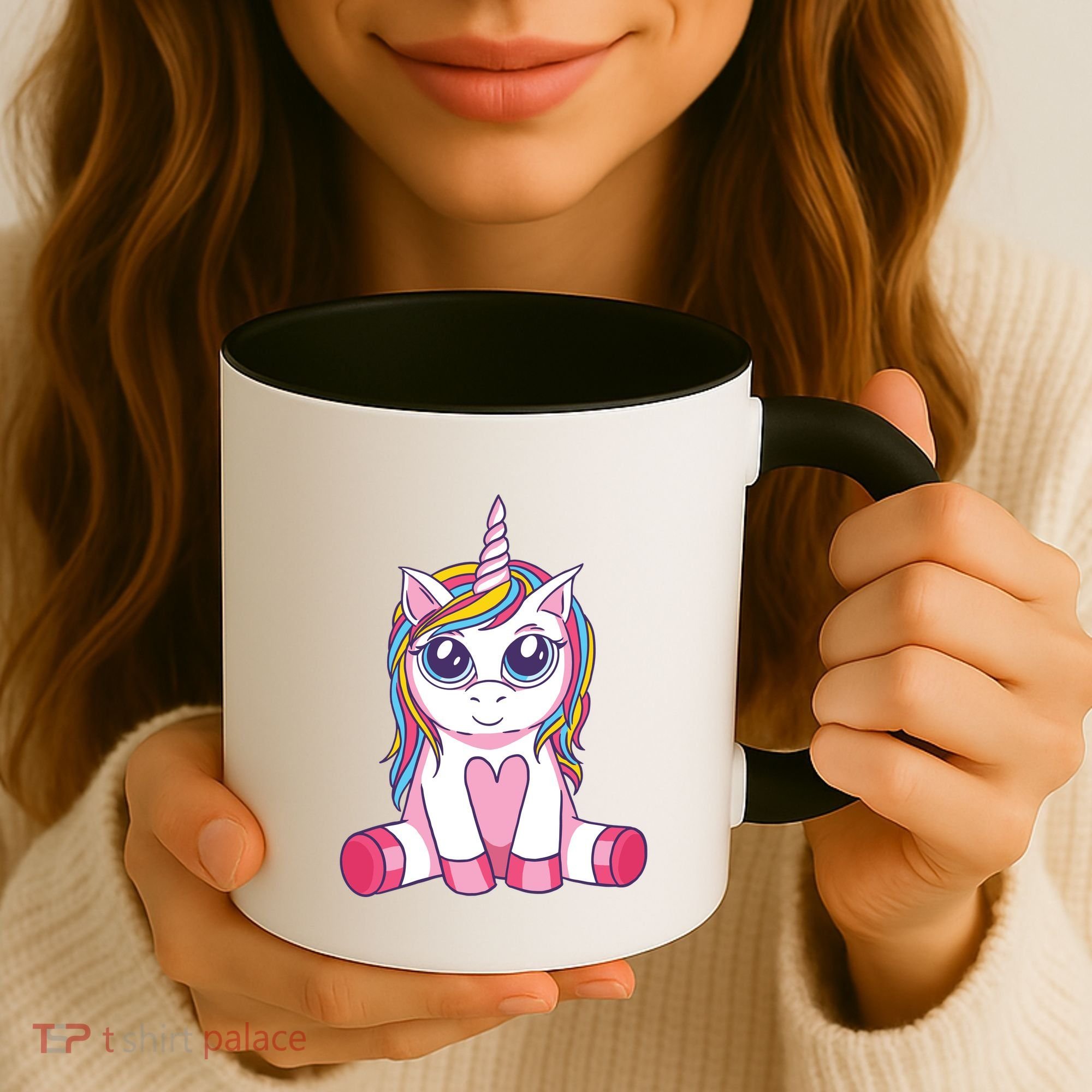 Big Eyed Unicorn Coffee Mug