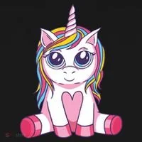 Big Eyed Unicorn Women's Hoodie thumb 2