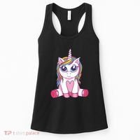 Big Eyed Unicorn Women's Tank Top thumb 0