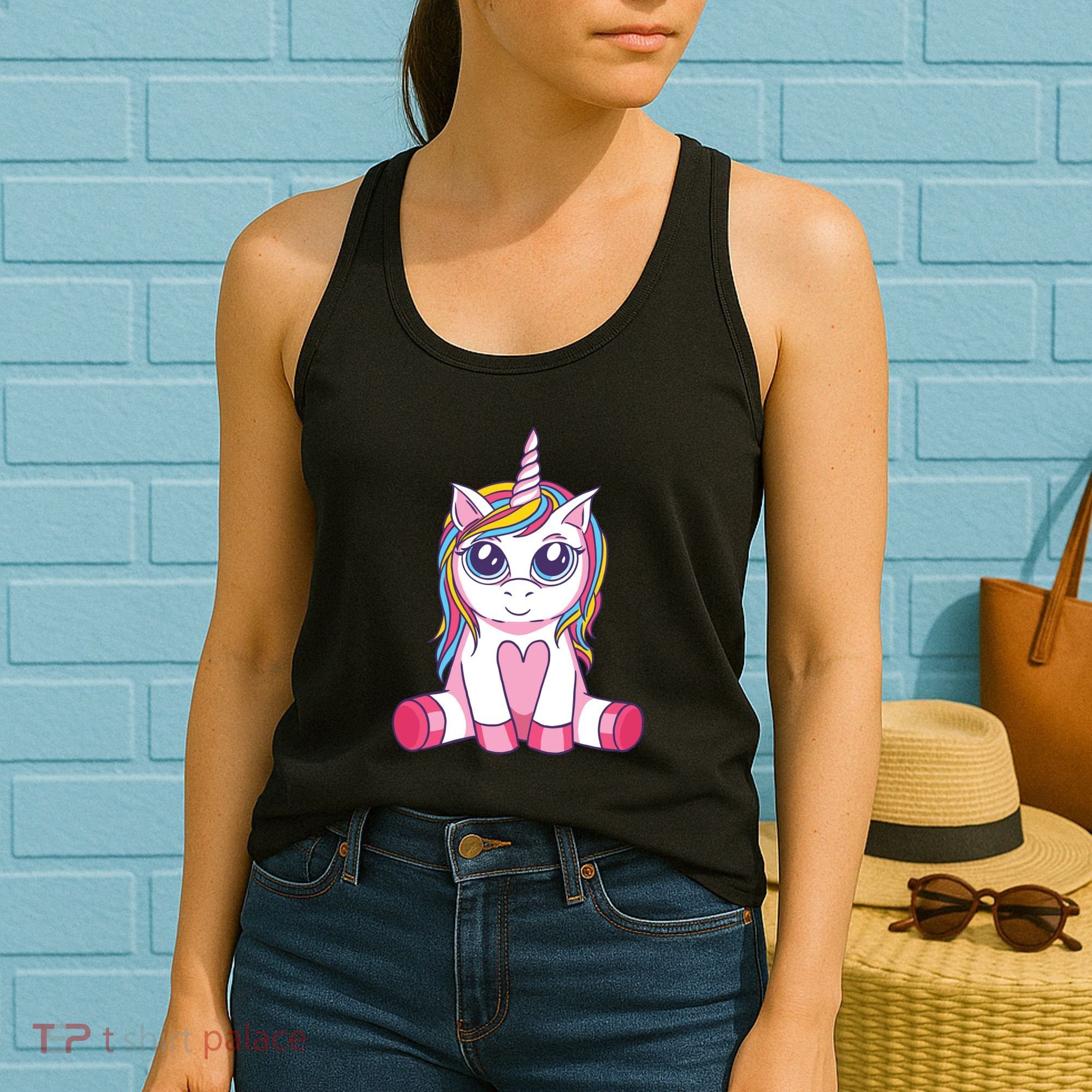 Big Eyed Unicorn Women's Tank Top