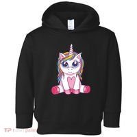Big Eyed Unicorn Toddler Hoodie thumb 0