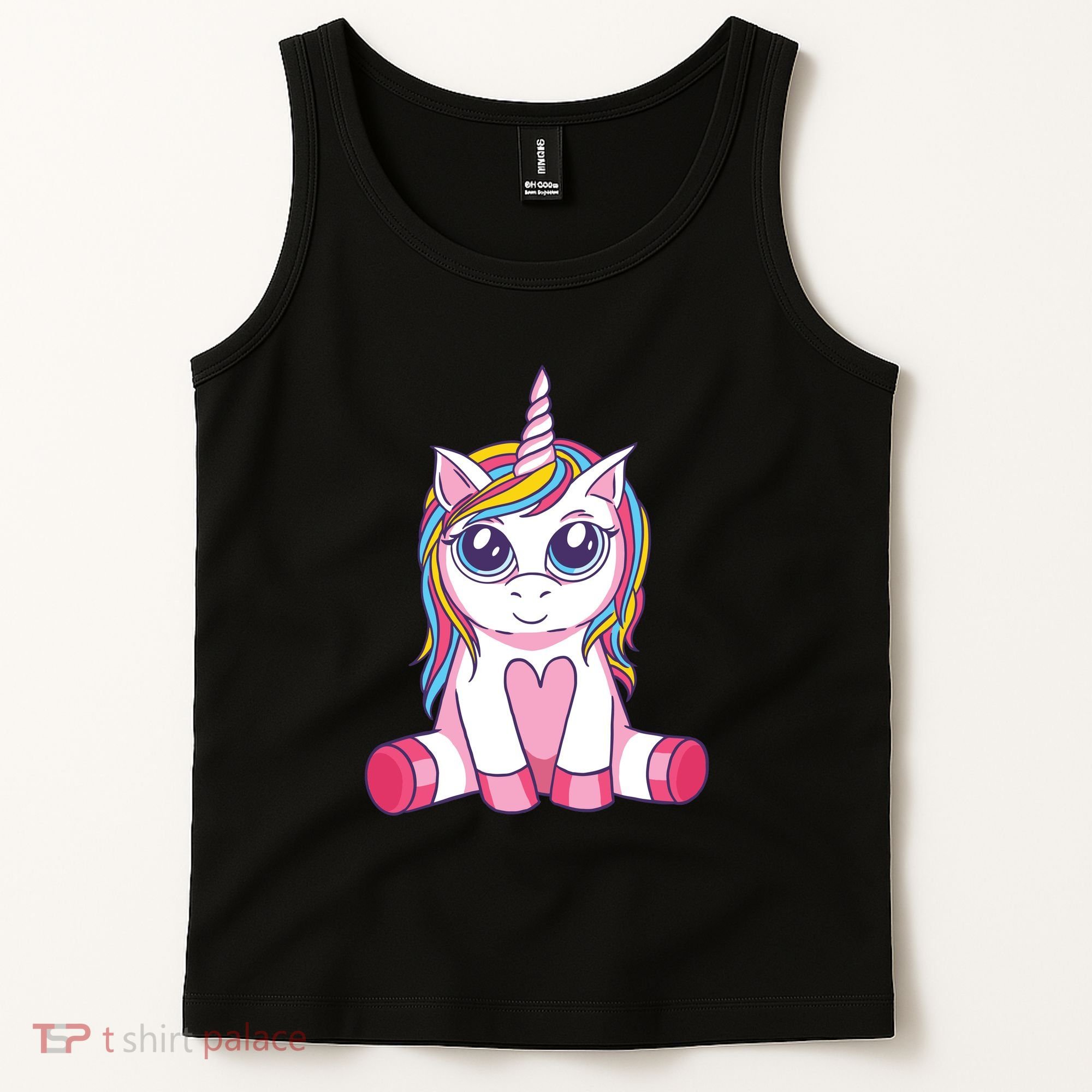 Big Eyed Unicorn Tank Top
