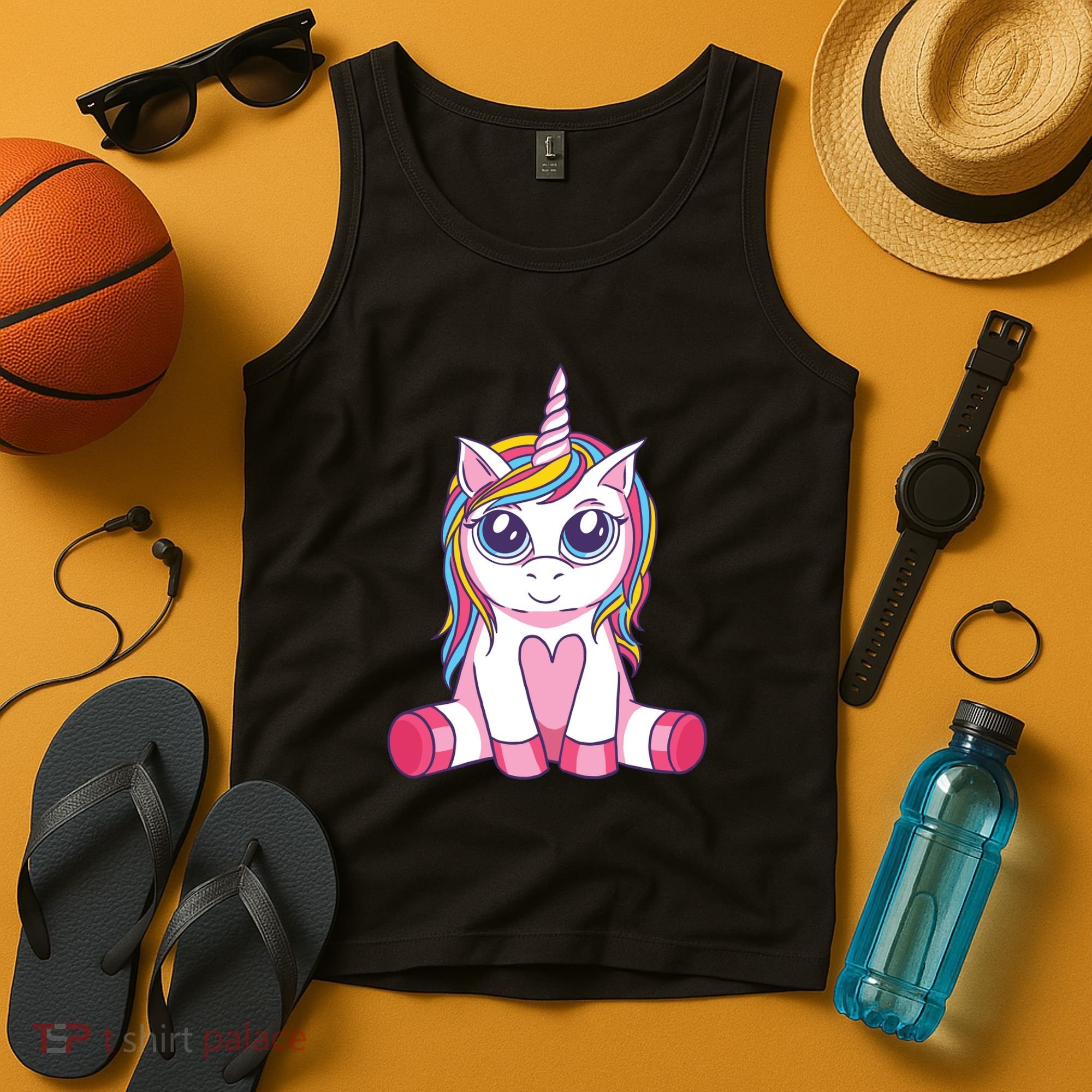 Big Eyed Unicorn Tank Top