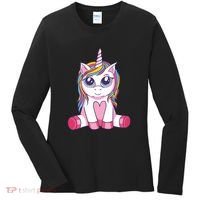 Big Eyed Unicorn Women's Long Sleeve Shirt thumb 0
