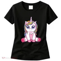 Big Eyed Unicorn Women's T-Shirt thumb 0