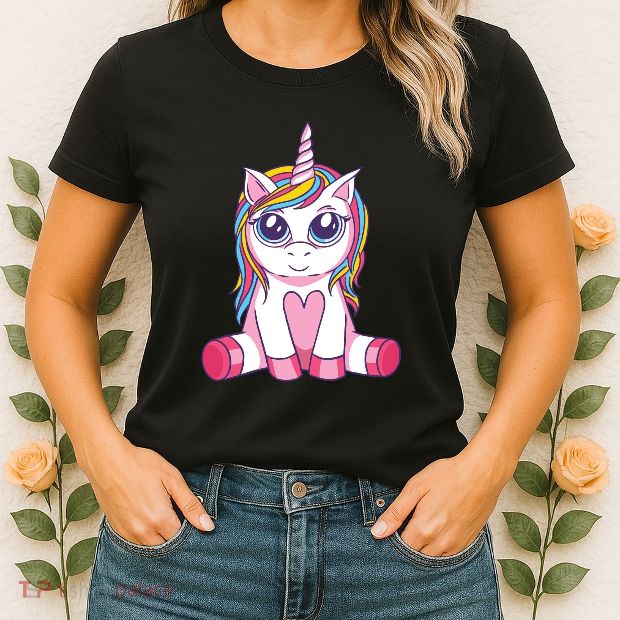 Big Eyed Unicorn Women's T-Shirt