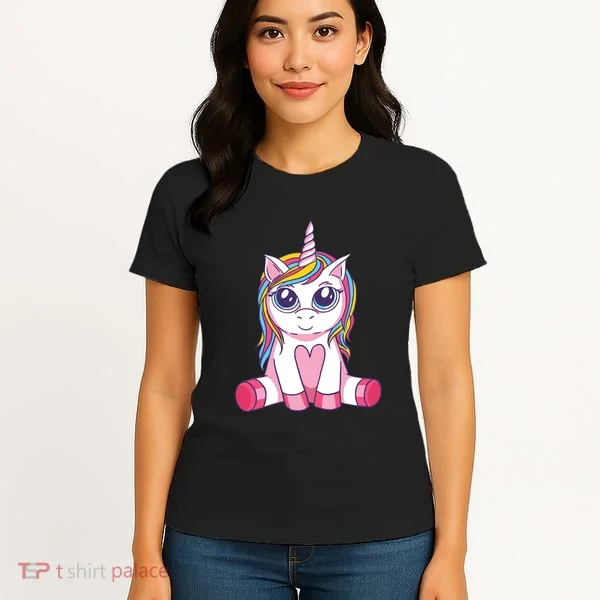 Big Eyed Unicorn Women's T-Shirt