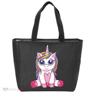 Big Eyed Unicorn Tote Bag