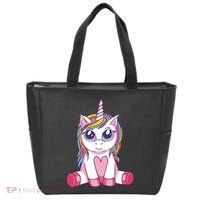 Big Eyed Unicorn Tote Bag thumb 0
