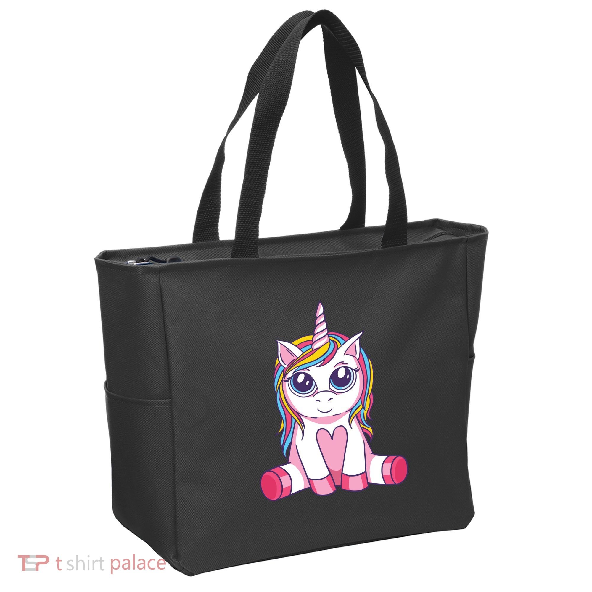 Big Eyed Unicorn Tote Bag
