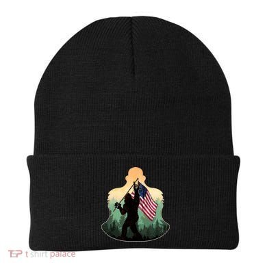 Big Foot American Flag Beanie